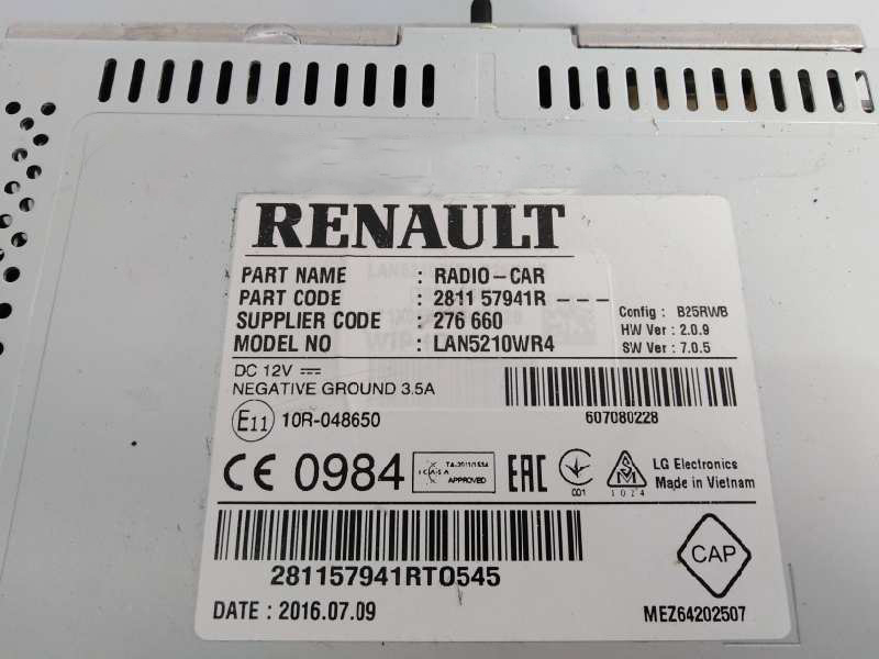 Code autoradio Renault Kangoo