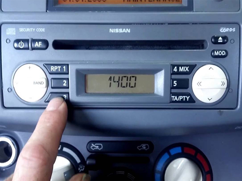 Code autoradio Nissan