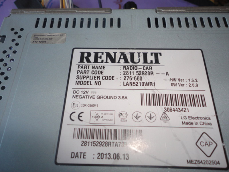 Code autoradio Clio - Code poste / Code pin Renault –