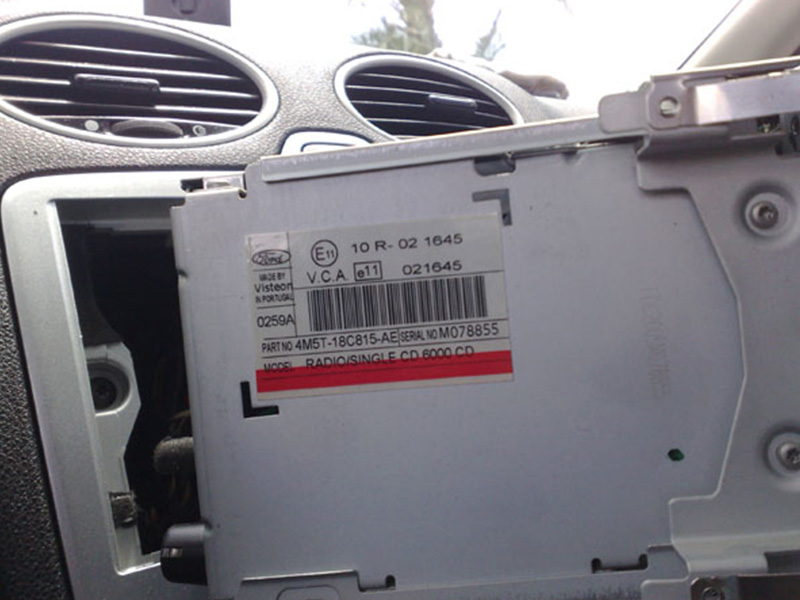 code radio Ford Focus