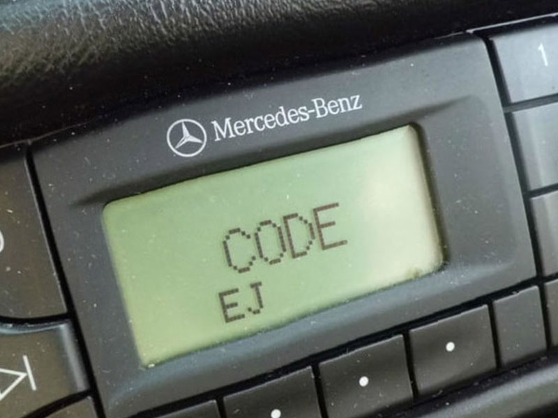 code secret de l'autoradio