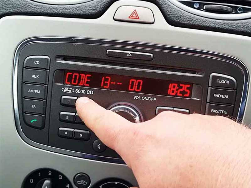 code du poste autoradio